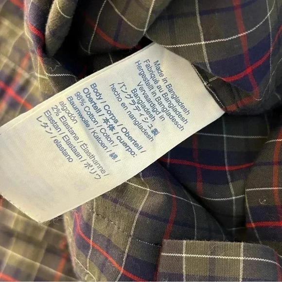 J. Crew Purple and Green Plaid Men's Shirt - Picture 7 of 8